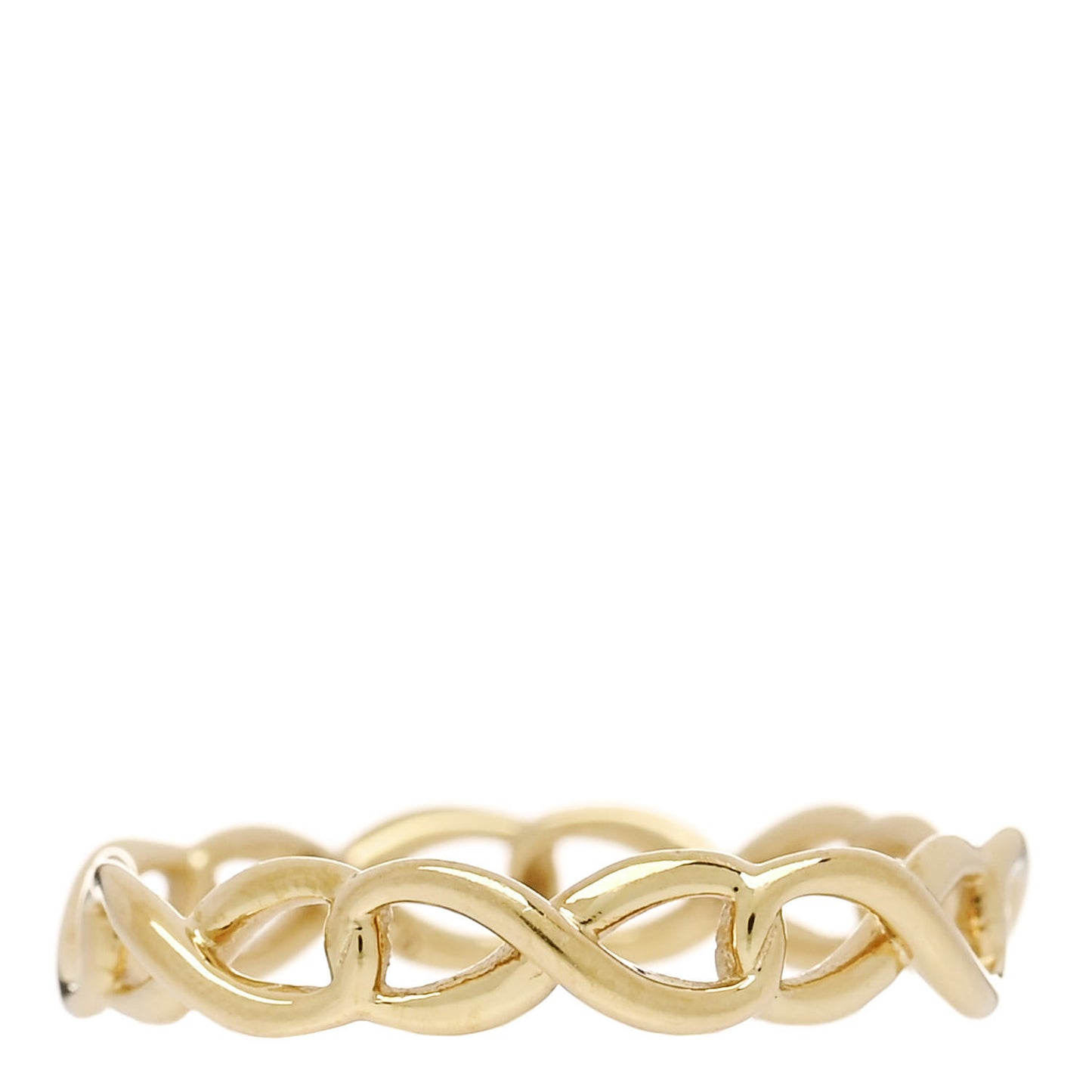 18K Yellow Gold Narrow Infinity Band Ring 45 3.5