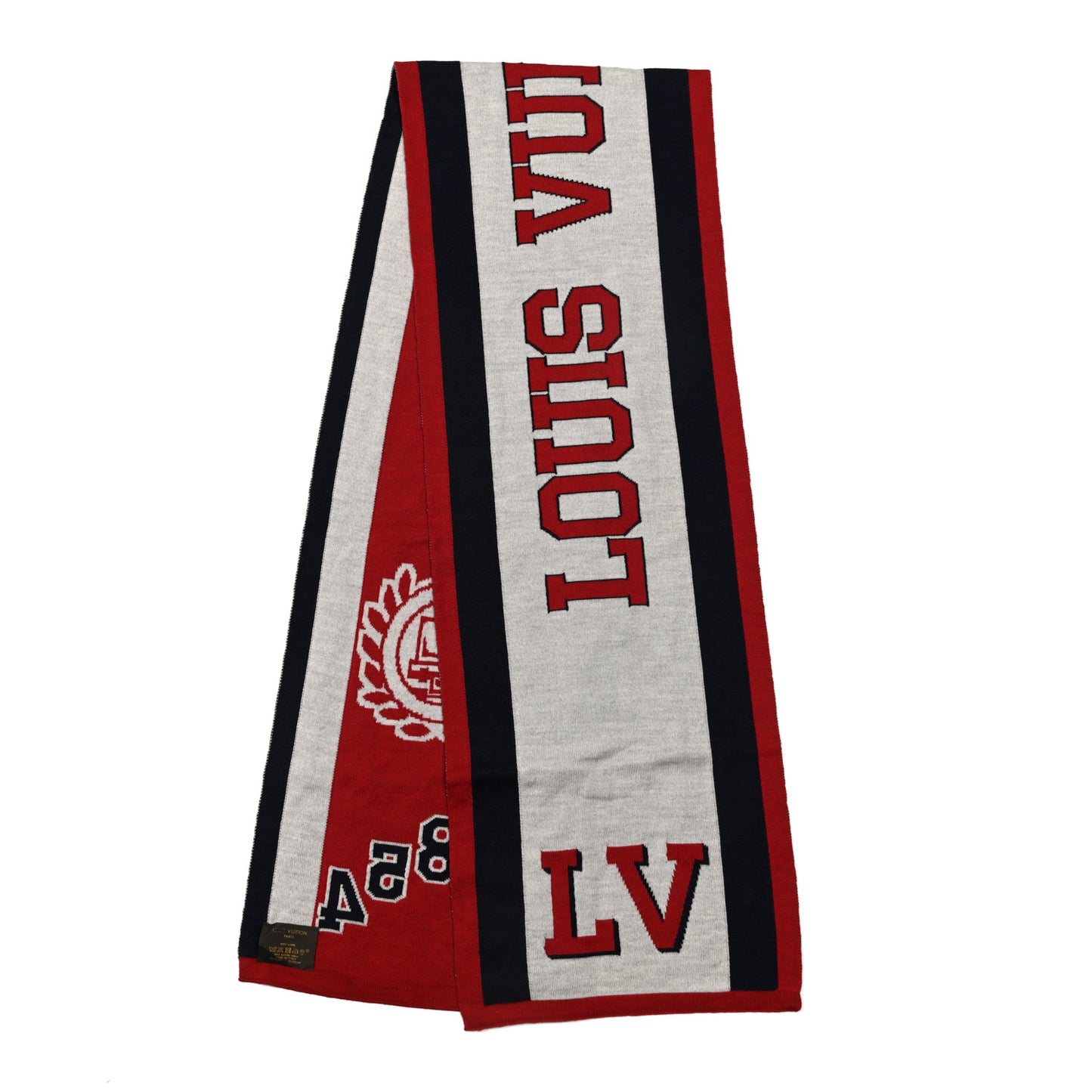 Wool LV League Bonnet Scarf Rouge