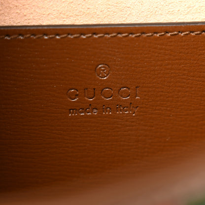 Gucci GG Supreme Monogram Azalea Calfskin Web Jackie 1961 Belt Bag 100 40 Beige Ebony Brown Sugar 6 of 10