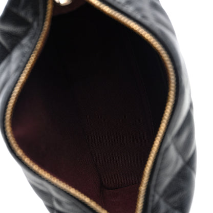 Chanel Caviar Quilted Hobo Clutch With Chain Black 5 of 11