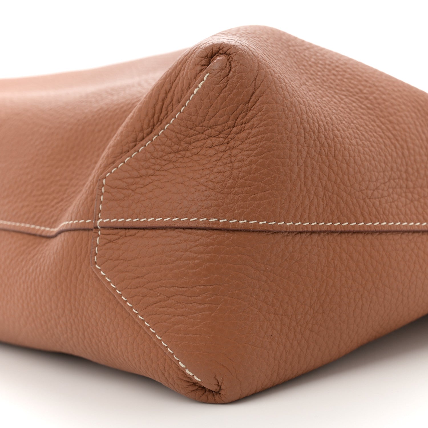 Hermes Taurillon Clemence Double Sens 45 Reversible Tote Orange Gold 14 of 16