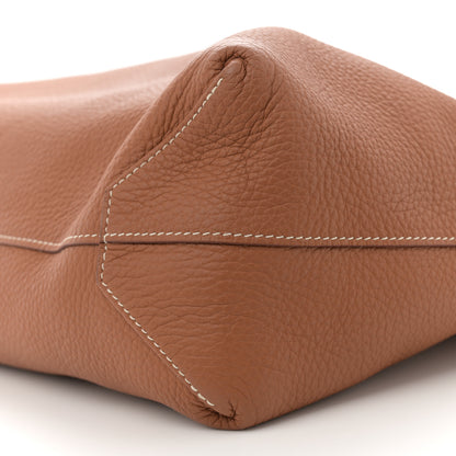 Hermes Taurillon Clemence Double Sens 45 Reversible Tote Orange Gold 14 of 16