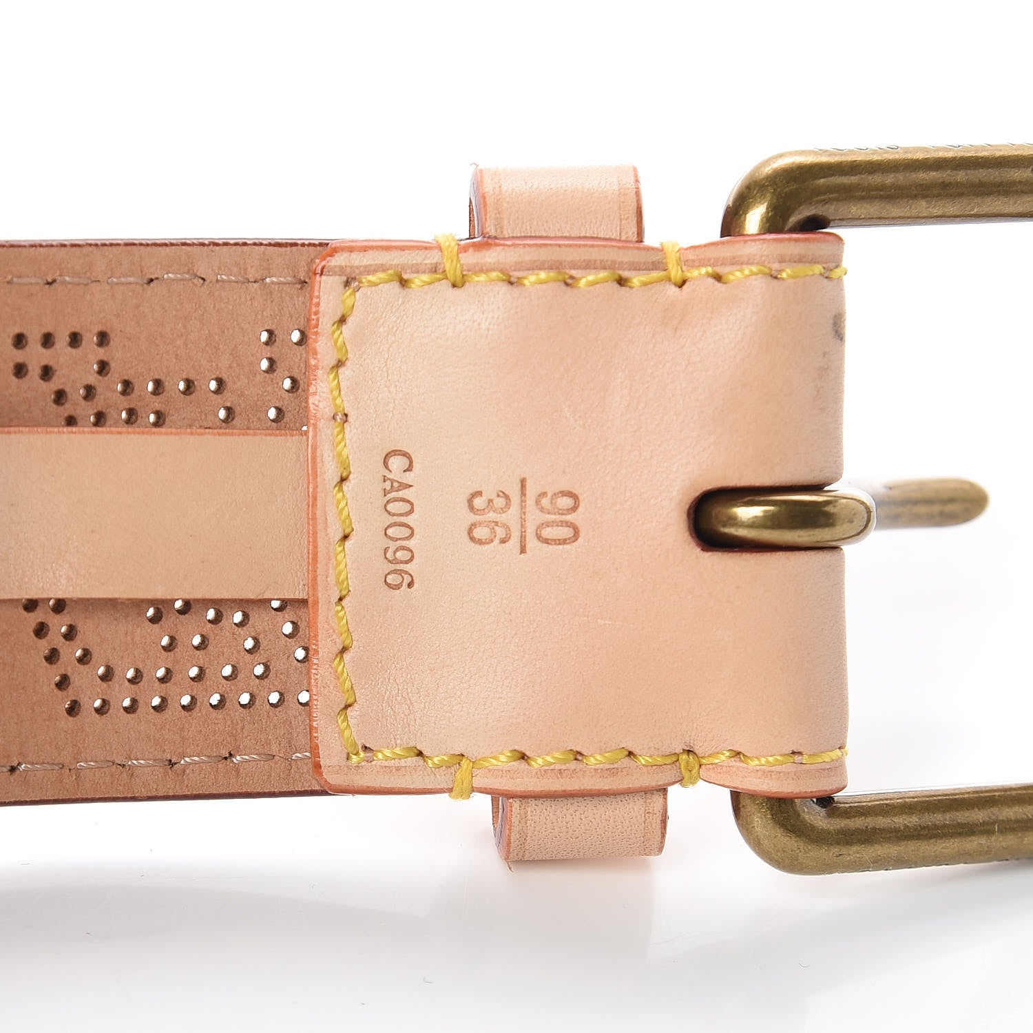 Louis Vuitton Vachetta Mahina 38mm Belt 90 36 5 of 7