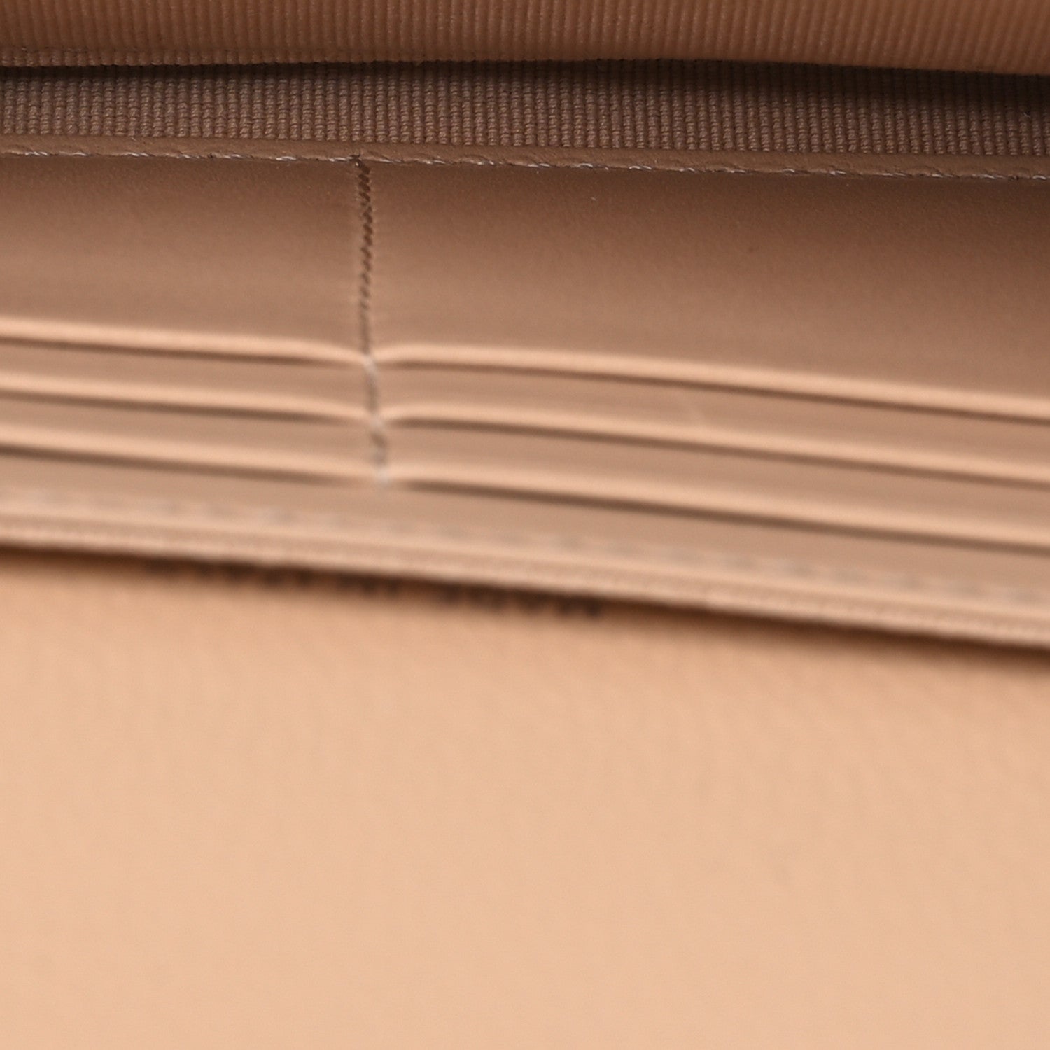 Chanel Caviar Quilted Large Gusset Flap Wallet Beige 5 of 9