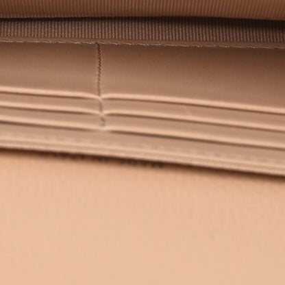 Chanel Caviar Quilted Large Gusset Flap Wallet Beige 5 of 9