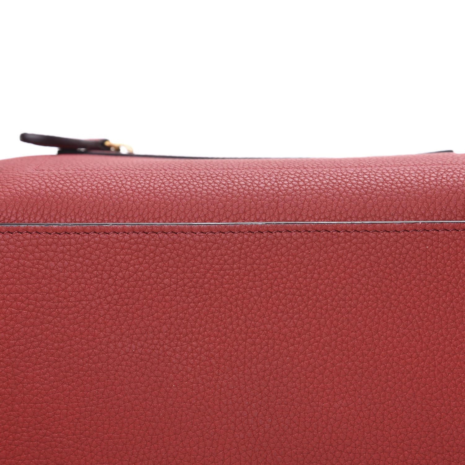 Celine Drummed Calfskin Micro Luggage Merlot 9 of 12