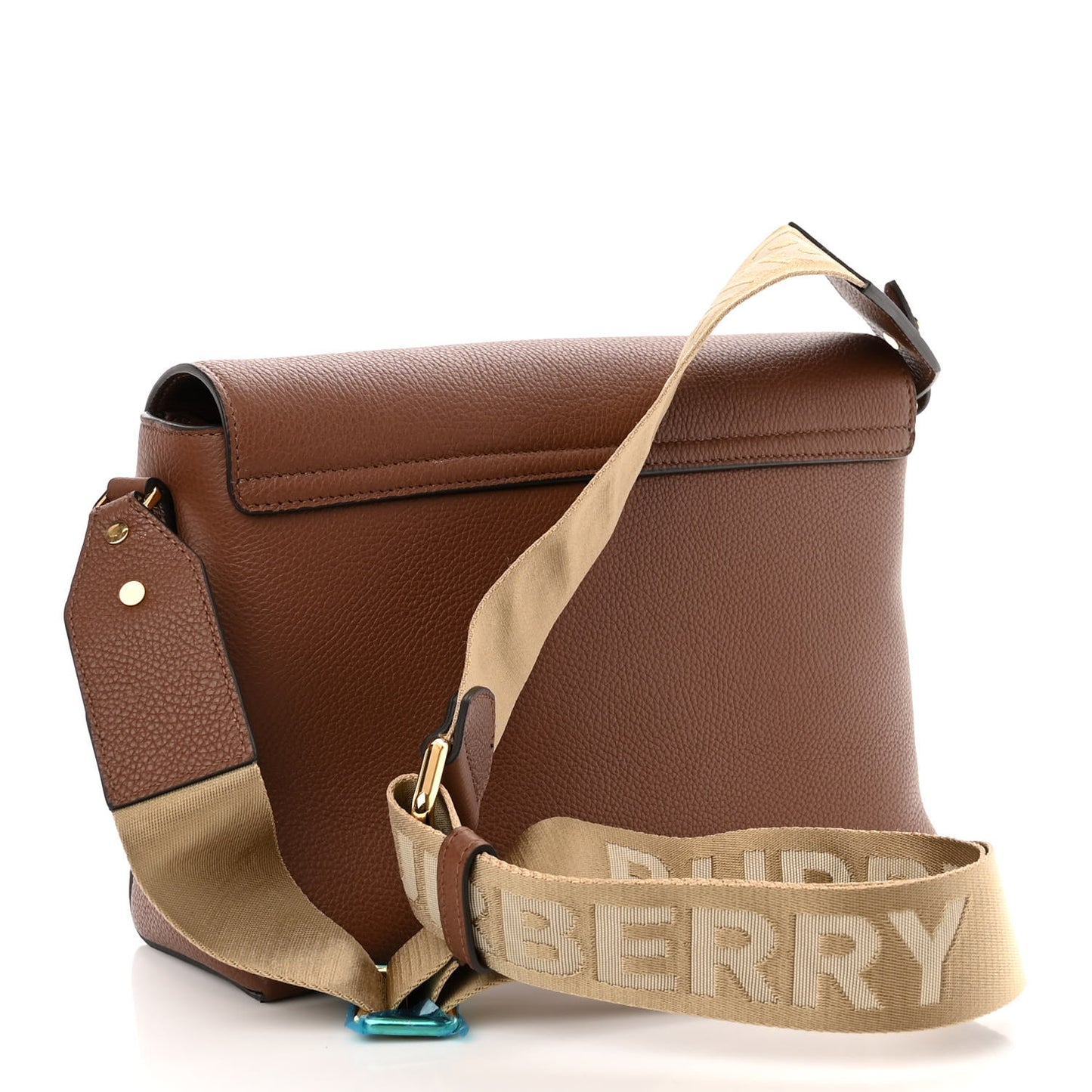 Calfskin Vintage Check Note Crossbody Bag Tan