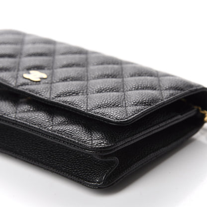 Chanel Caviar Quilted Wallet On Chain WOC Black 7 of 12