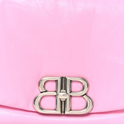 Balenciaga Agneau Arena Small Monaco Sling Small Shoulder Bag Pink 8 of 10