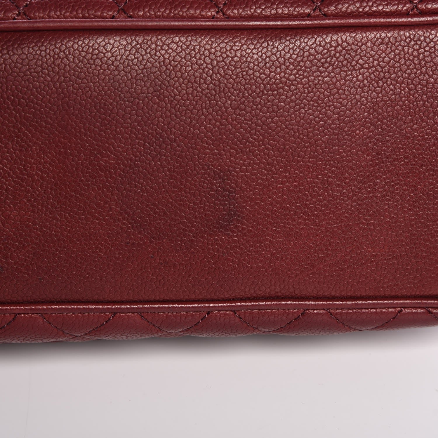 Chanel Caviar Quilted Medium Rock In Rome Single Flap Dark Red 11 of 17