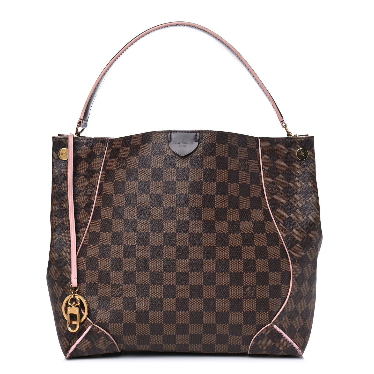 Damier Ebene Caissa Hobo Rose Ballerine