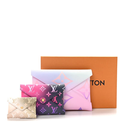 Louis Vuitton Monogram Giant Spring in the City Kirigami Pochette Set Sunrise Pastel Midnight Fuchsia Sunset Kaki 9 of 9