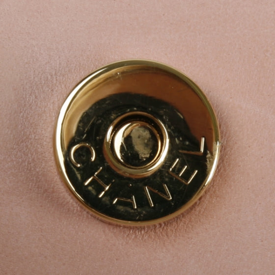 Lambskin Quilted Mini Evening Bag Pink