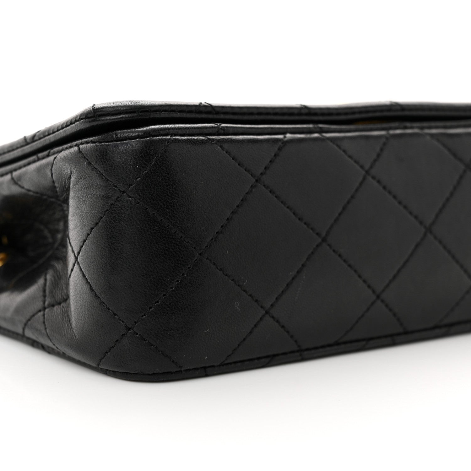 Chanel Lambskin Quilted Small Single Flap Black 10 of 14
