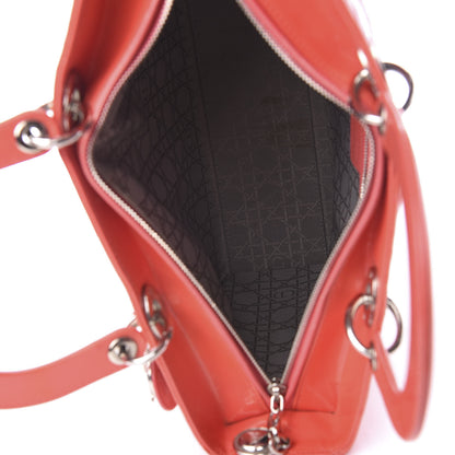 Christian Dior Patent Cannage Large Lady Dior Light Coral 4 of 17