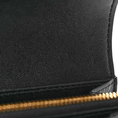 Christian Dior Supple Calfskin Cannage Caro Wallet Black 8 of 9