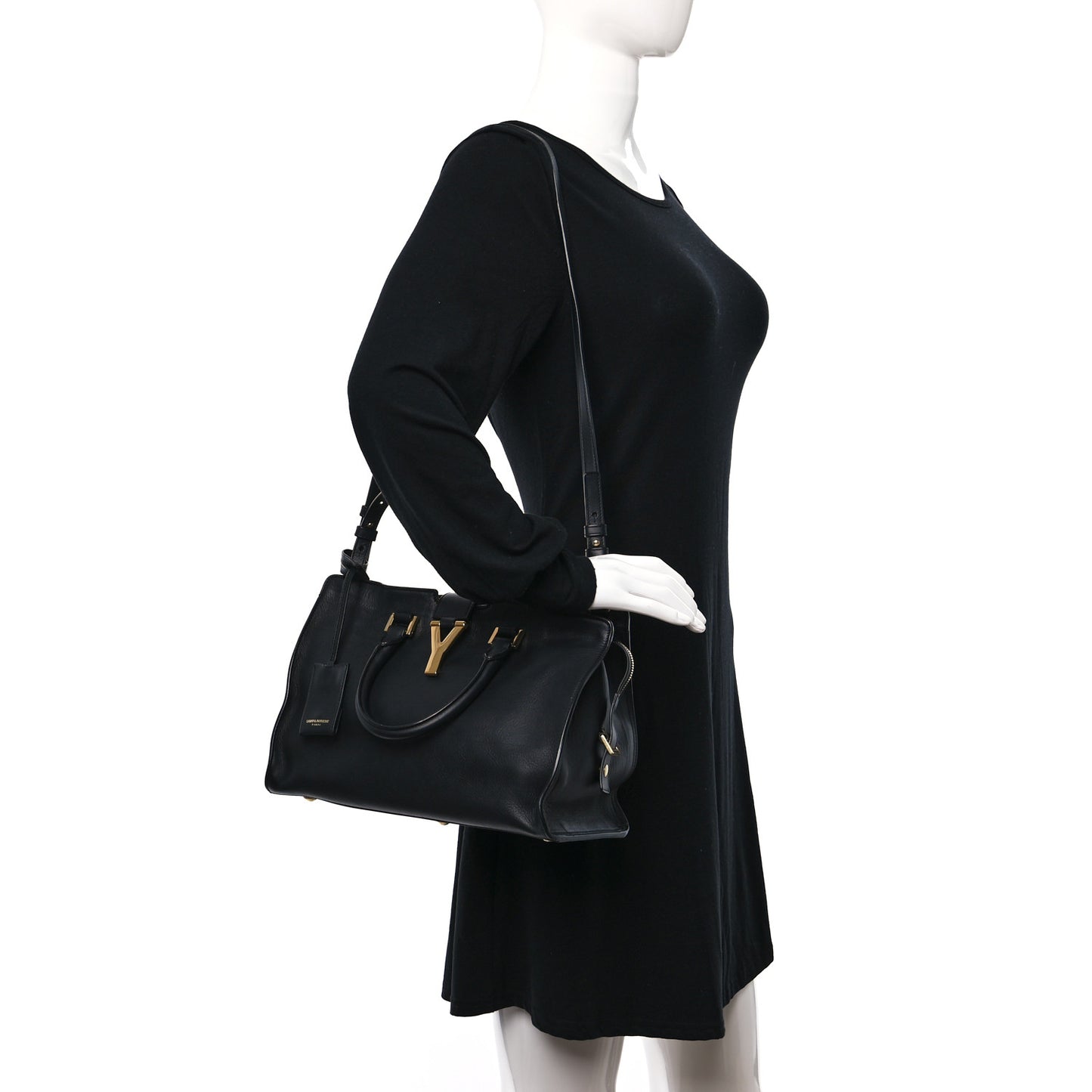 Calfskin Small Classic Y Cabas Black