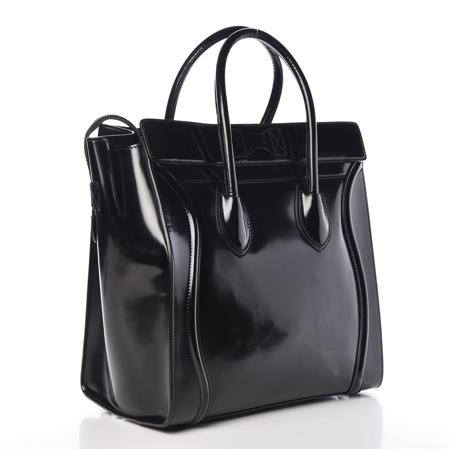 Spazzolato Calfskin Mini Luggage Black