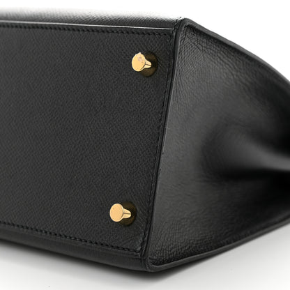 Hermes Epsom Kelly Sellier 28 Black 10 of 15