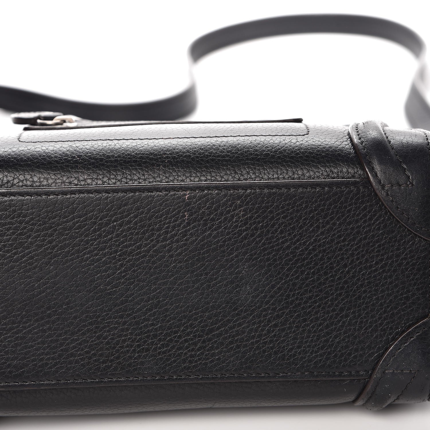 Celine Drummed Calfskin Nano Luggage Black 11 of 16