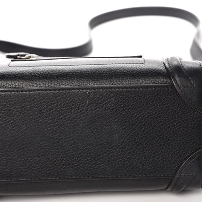 Celine Drummed Calfskin Nano Luggage Black 11 of 16