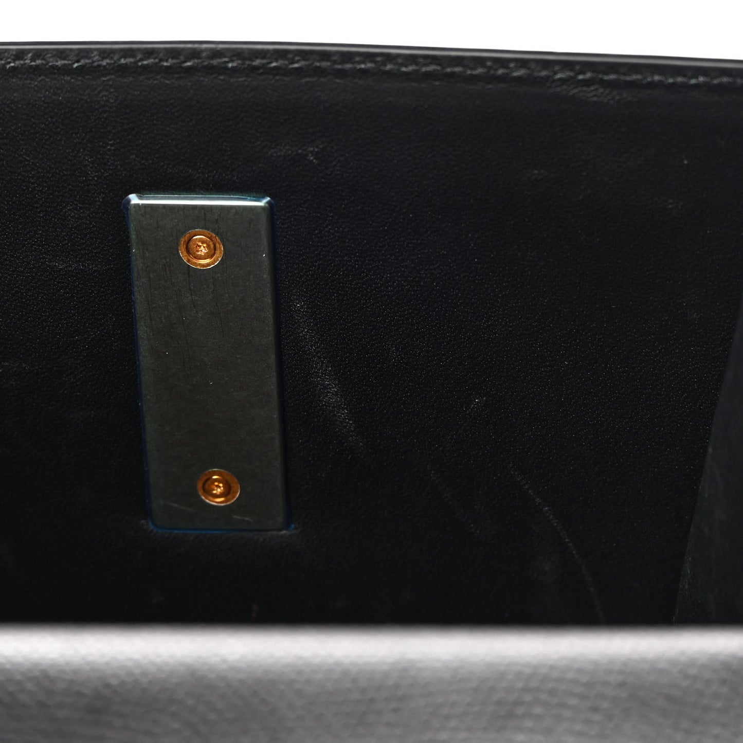 Grainy Calfskin Small VSling Shoulder Bag Black