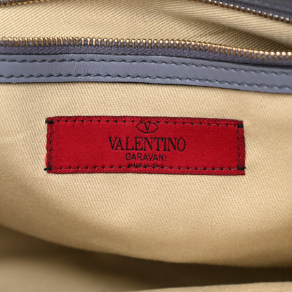 Valentino Garavani Vitello Rockstud Double Handle Tote London Stone 6 of 14