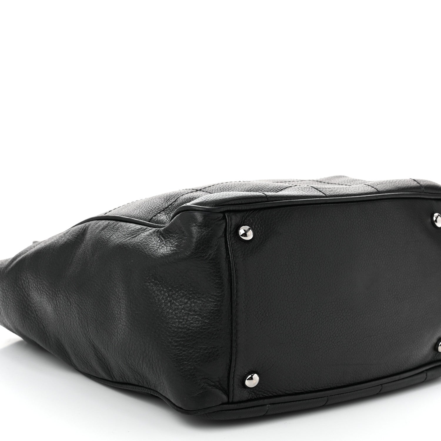 Chanel Lambskin Square Stitched Tote Black 9 of 10