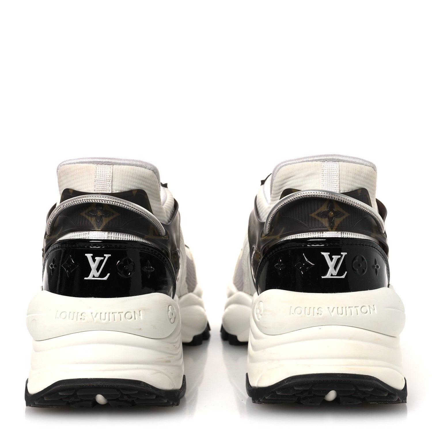 Louis Vuitton Monogram Calfskin Run 55 Sneakers 38 White 6 of 13
