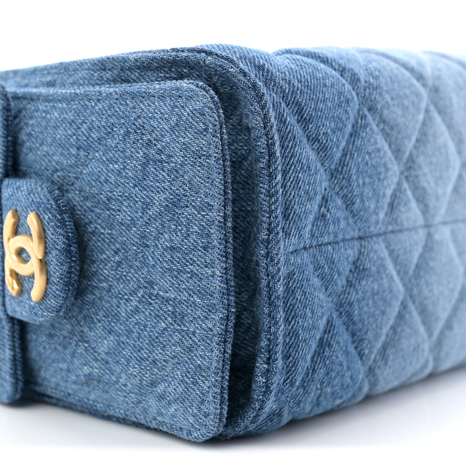 Chanel Washed Denim Quilted Mini Chanel 25 Handbag Blue 17 of 19