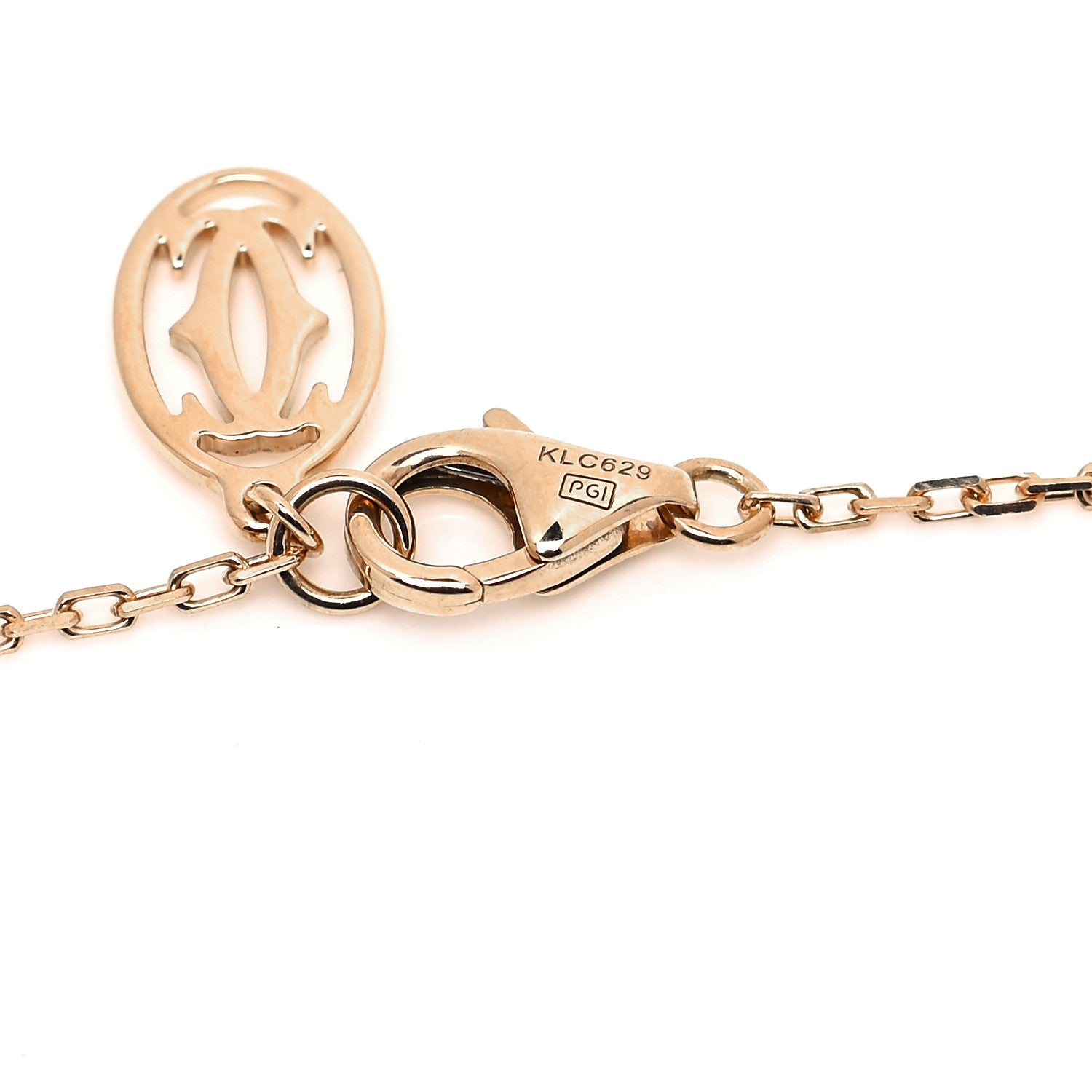 Cartier 18K Yellow Gold Diamond LM D'Amour Pendant Necklace 7 of 12