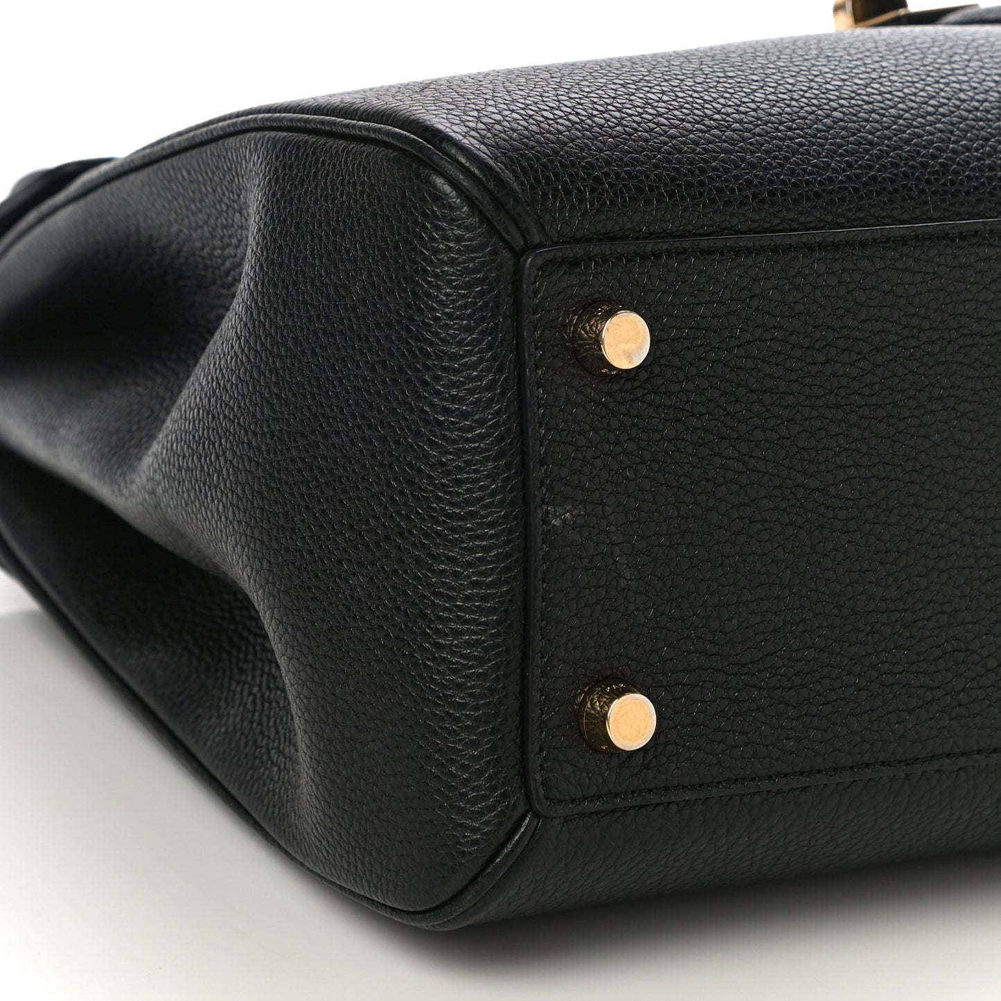 Grained Calfskin Classique 16 Top Handle Bag Black