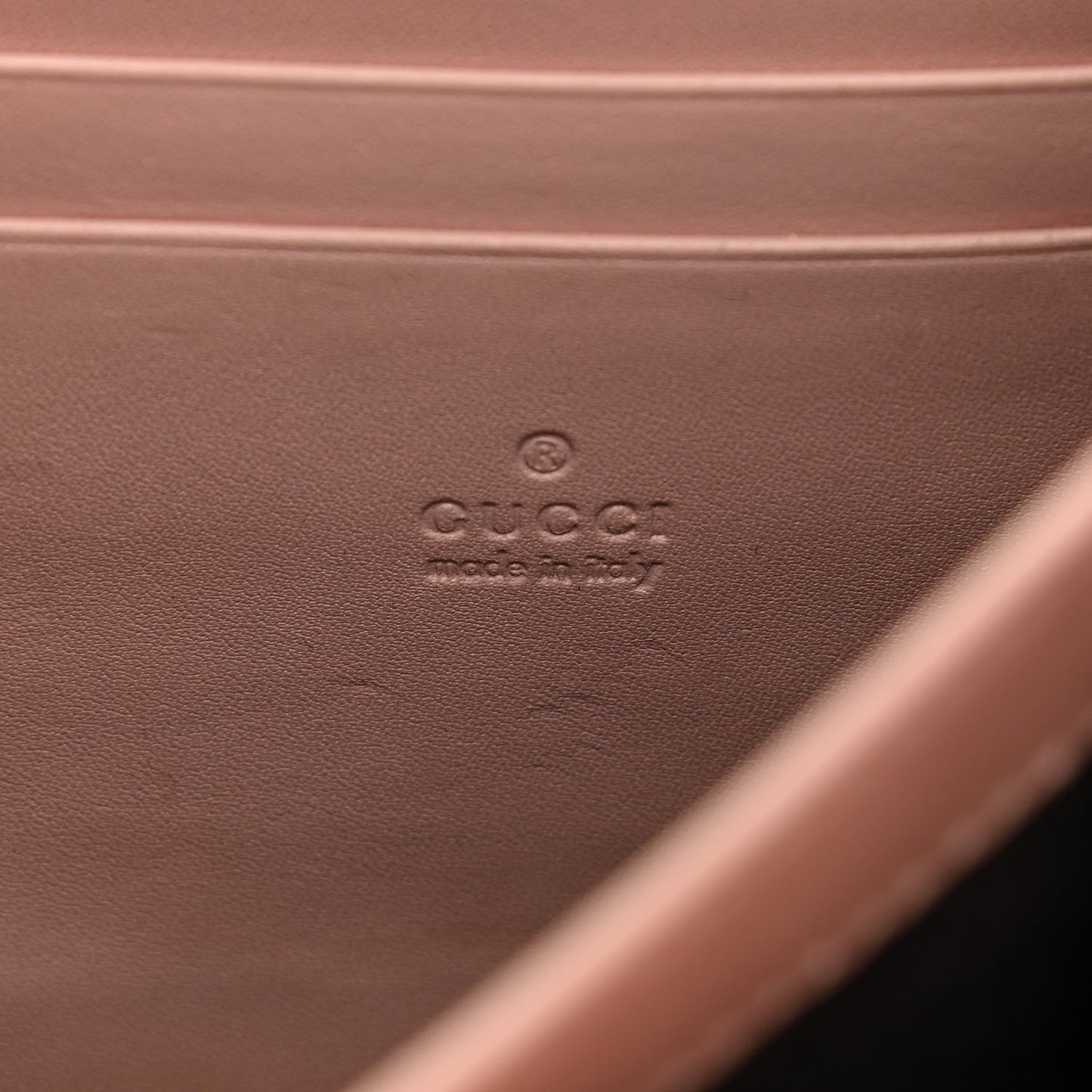 Calfskin Matelasse GG Marmont Chain Wallet Perfect Pink
