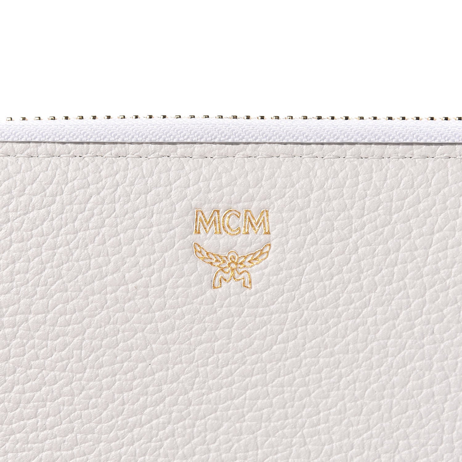 MCM Calfskin Fontanellas Park Avenue Milla Zip Around Wallet White 6 of 8