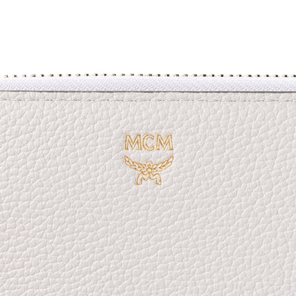 MCM Calfskin Fontanellas Park Avenue Milla Zip Around Wallet White 6 of 8