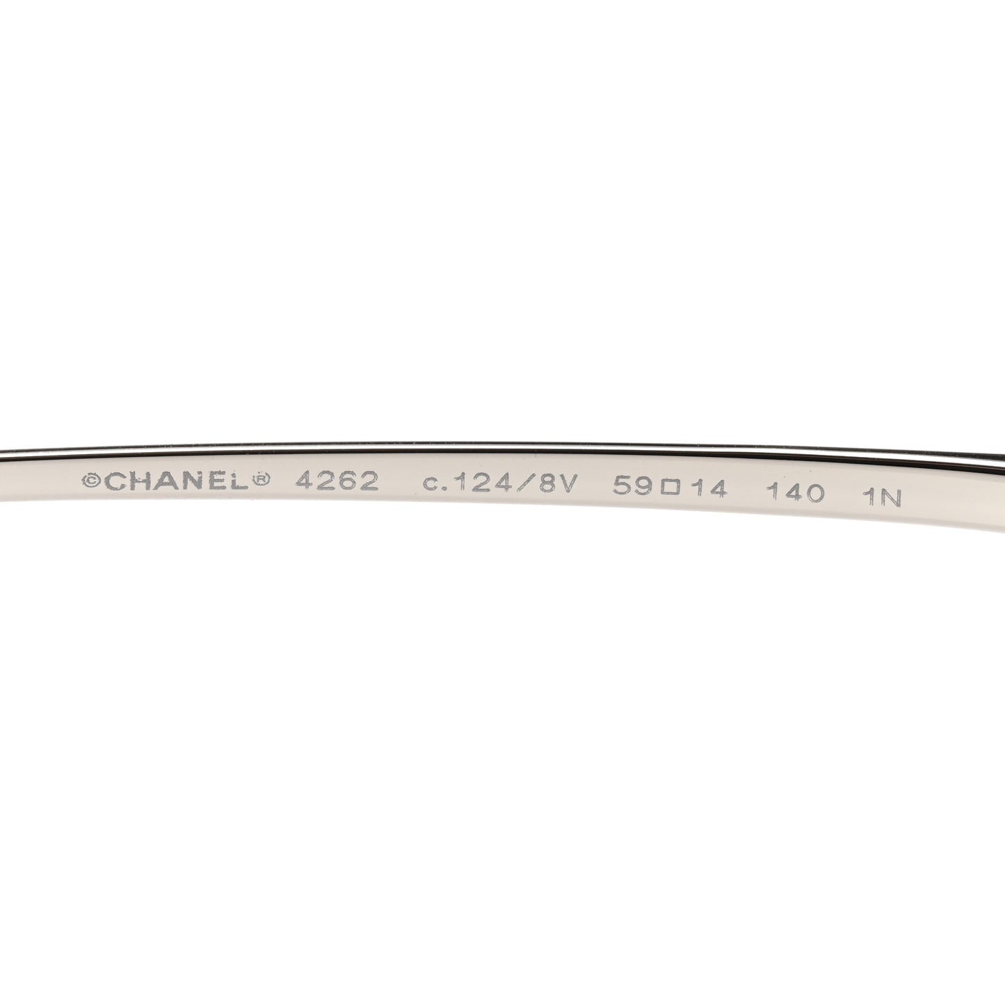 Butterfly Removable Pearl Chain Sunglasses 4262 Silver