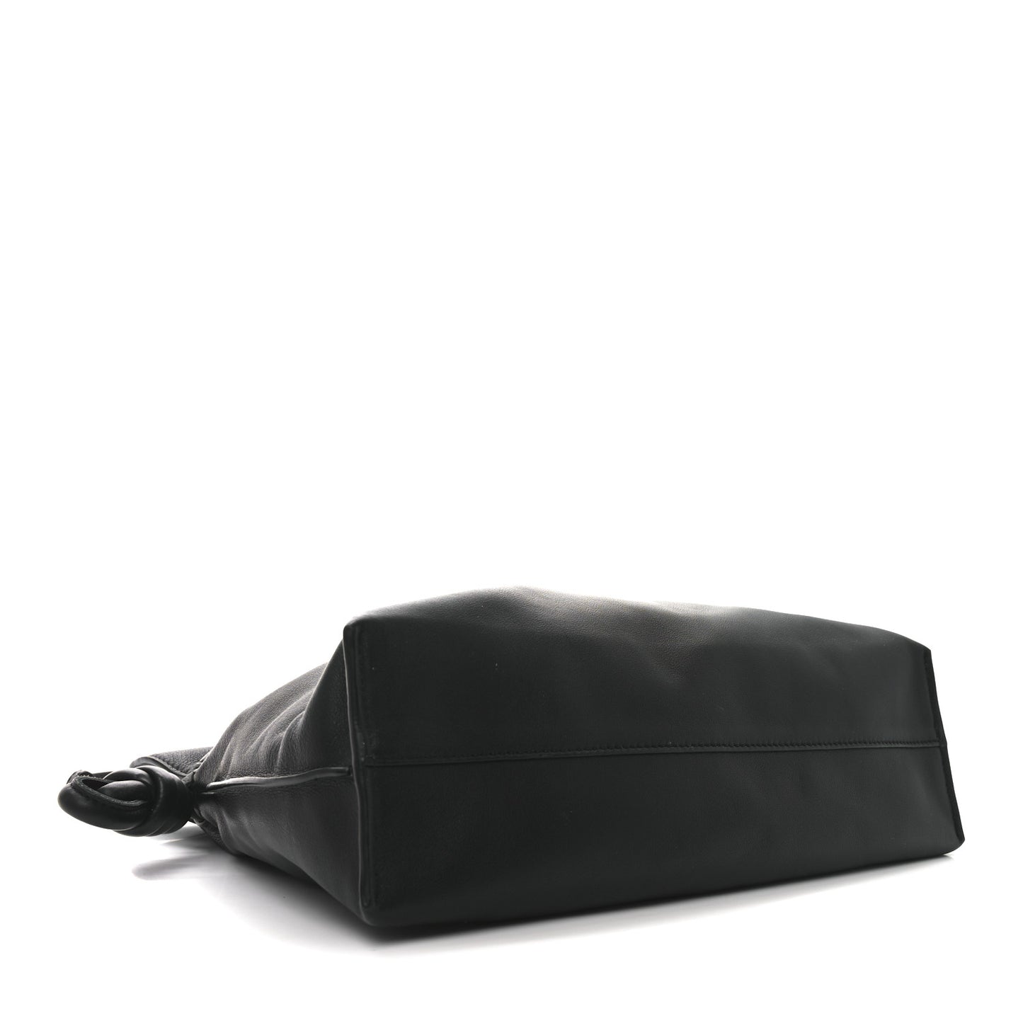 Nappa Medium Flamenco Knot Bag Black
