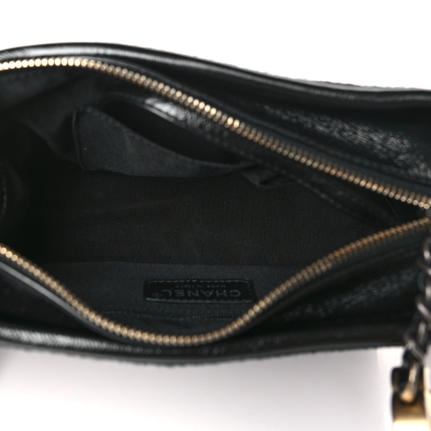 Chanel Calfskin Wool Embroidered Paris Hamburg Small Gabrielle Hobo Black 5 of 9