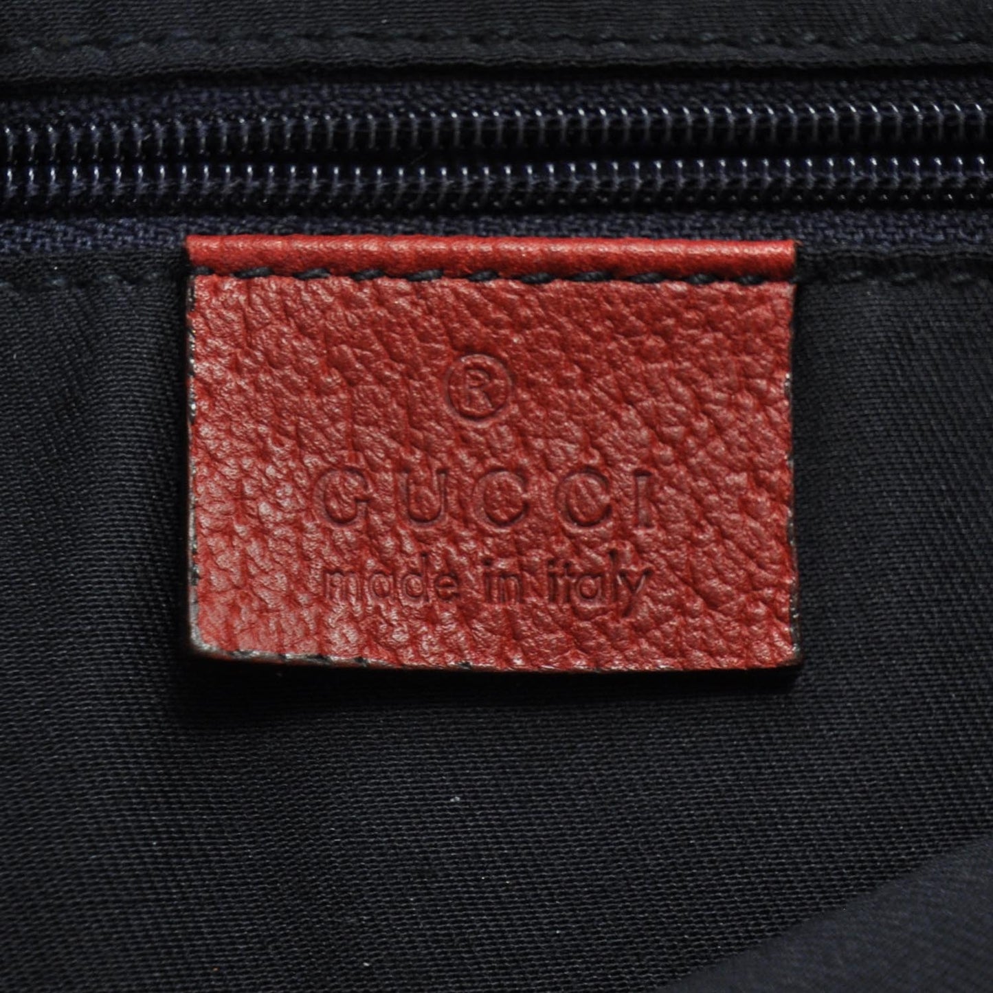 Monogram Abbey Bag Navy and Red