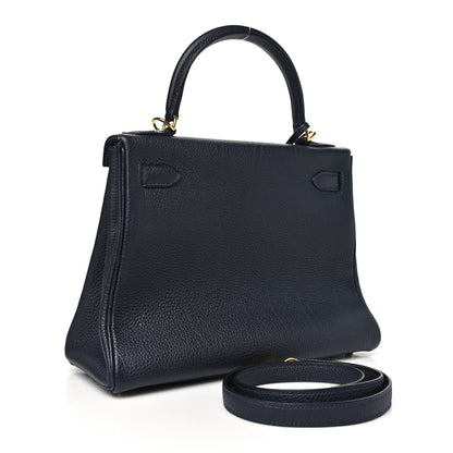Hermes Togo Kelly Retourne 28 Bleu Nuit 3 of 11