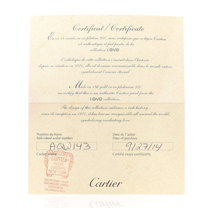 Cartier 18K Pink Gold LOVE Bracelet 17 7 of 8