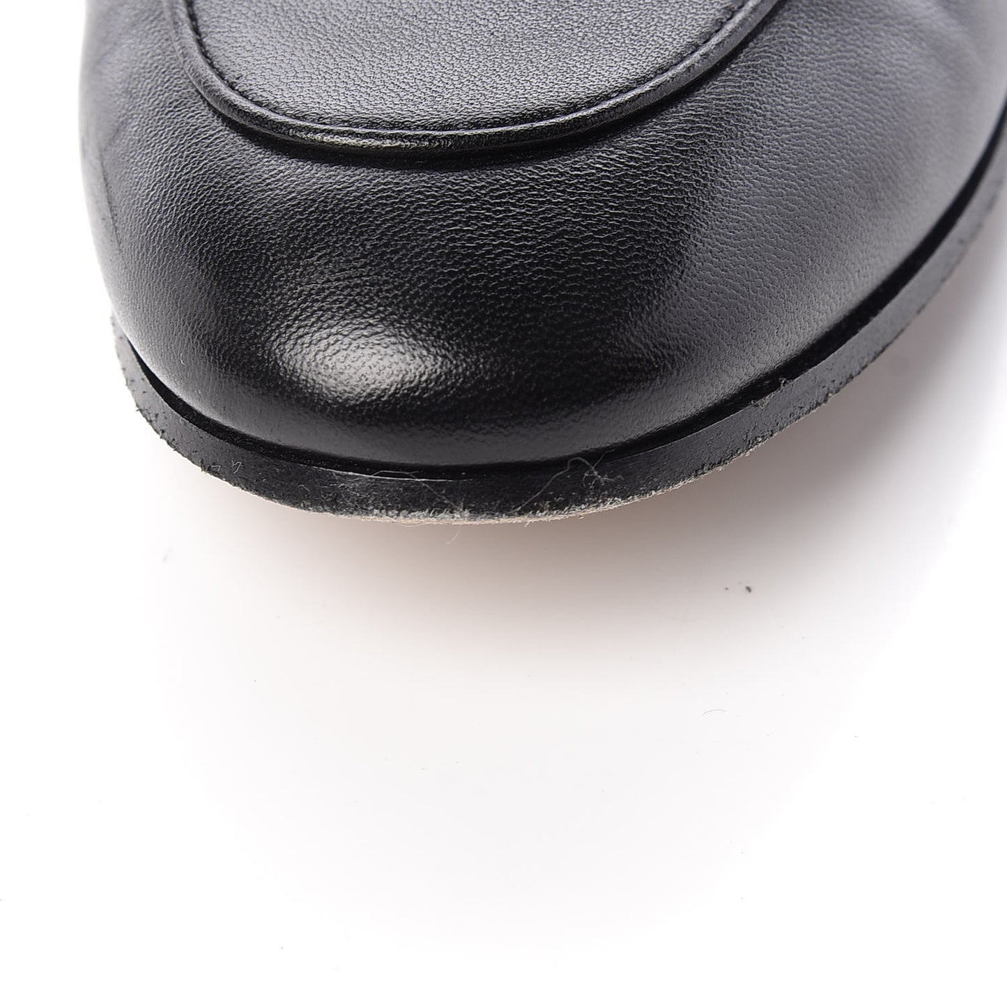 Lambskin Womens Brixton Horsebit Loafers 38 Black