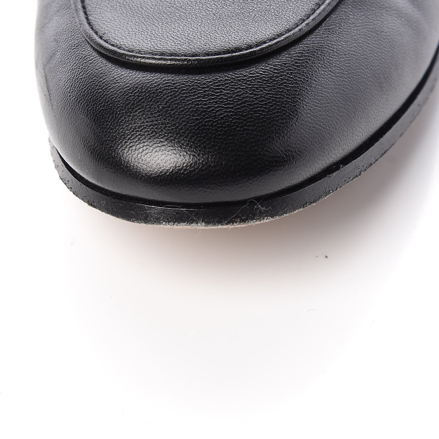 Gucci Lambskin Womens Brixton Horsebit Loafers 38 Black 11 of 13