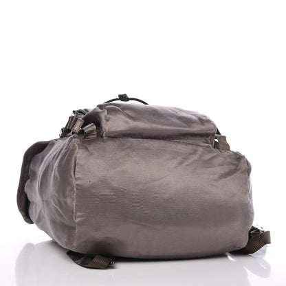 Prada Satin Double Buckle Backpack Fumo 4 of 18