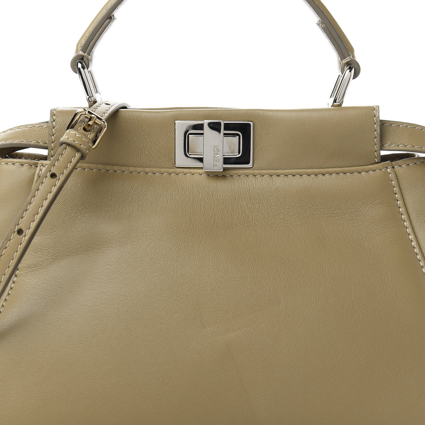 Nappa Mini Peekaboo Iconic Satchel Tortora