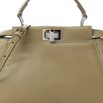 Fendi Nappa Mini Peekaboo Iconic Satchel Tortora 10 of 10