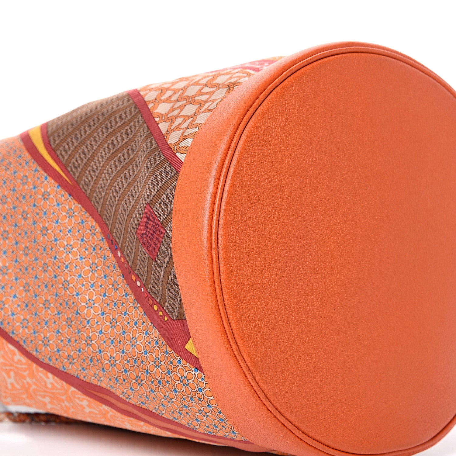 Hermes Silk Evercolor Carre en Cravates Soie Cool Flamingo Pink Deer Brown Orange 8 of 10