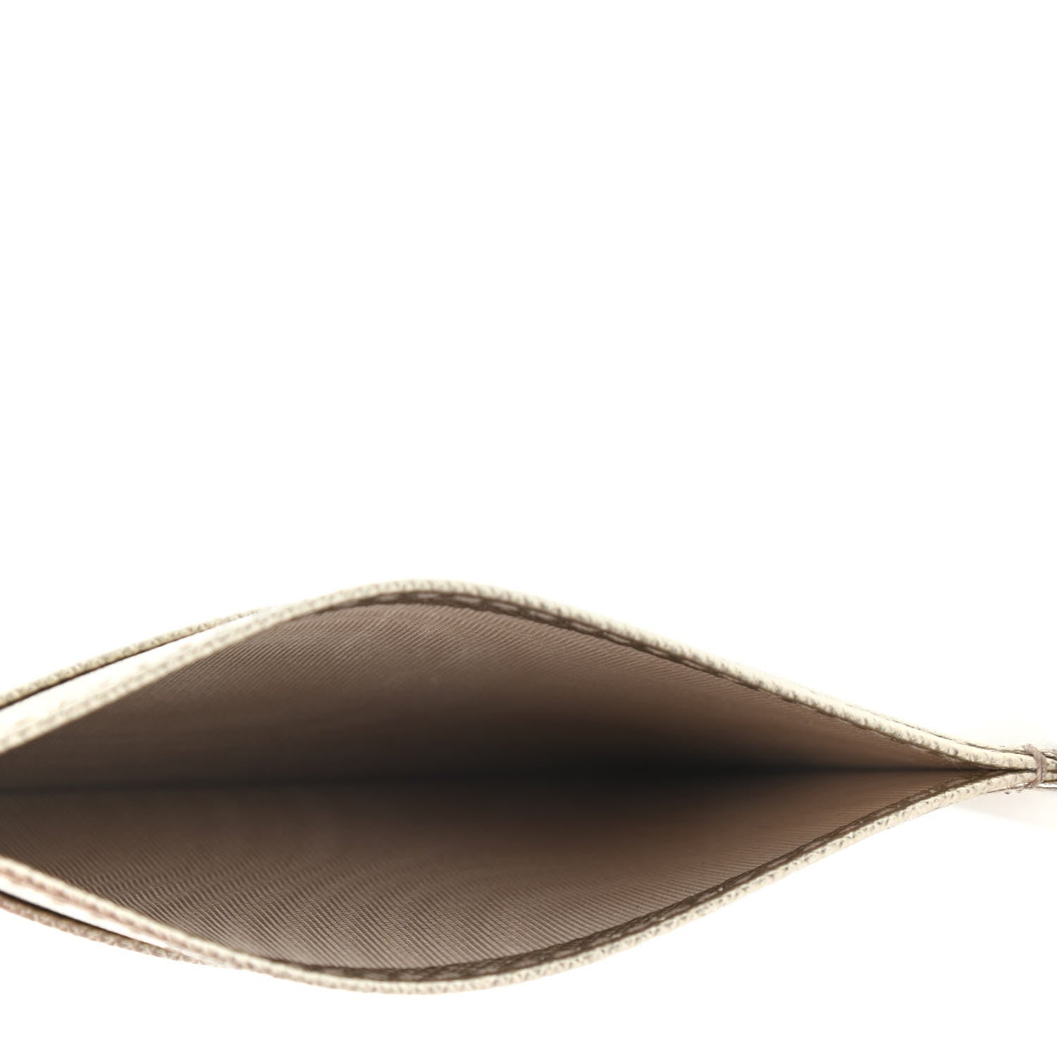 Prada Saffiano Shine Monochrome Card Holder Pirite 4 of 4