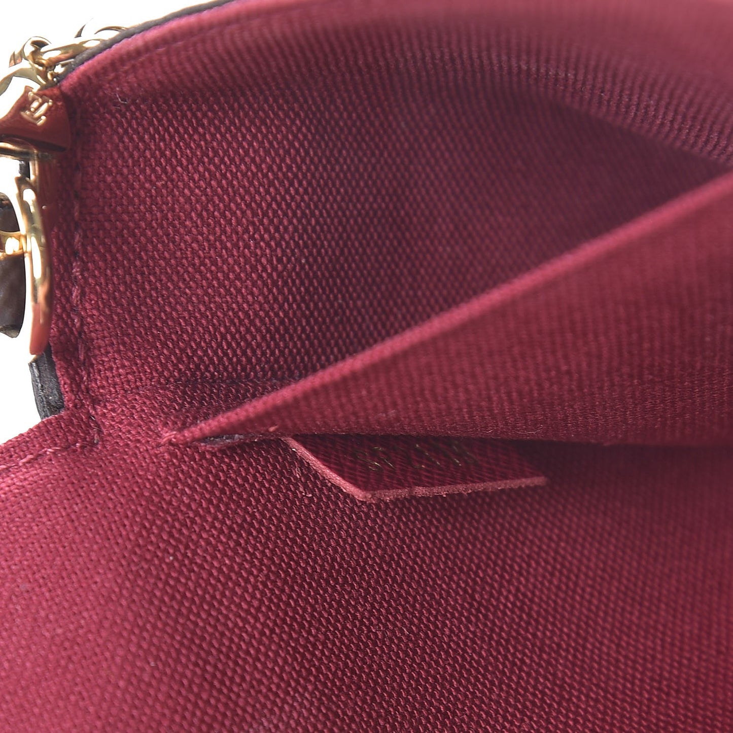 Monogram Pochette Felicie Chain Wallet Fuchsia