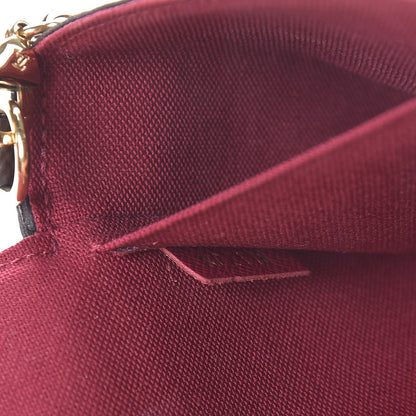 Louis Vuitton Monogram Pochette Felicie Chain Wallet Fuchsia 7 of 11